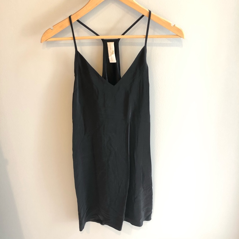 Amanda Uprichard Matte Silk dress in black